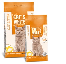 Cat*s White Compact Cat Litter Orange, КэтС Вайт Апельсин, комкующийся наполнитель,уп. 10кг.