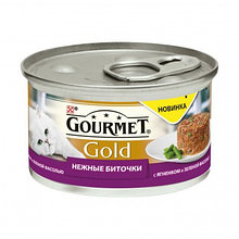 Gourmet Gold, Гурмэ Голд нежные биточки, ягненок с зеленой фасолью, уп.24*85гр.