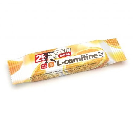 Батончик ТМ "ProteinRex" "АПЕЛЬСИН" 25% протеина + L-карнитин * 40 гр