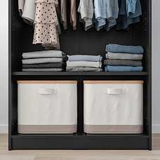 Гардероб 2-дверный РАККЕСТАД 79x176 см ИКЕА, IKEA, фото 4