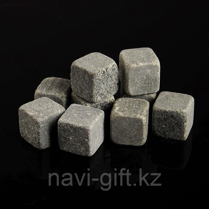 Камни для виски, 9 шт, с мешочком, размер камня 2×2×2 см - фото 5 - id-p72885746