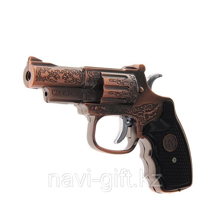 Зажигалка "Револьвер", пьезо, газ, микс - фото 1 - id-p72891267