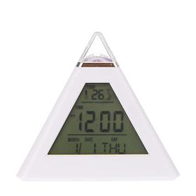 Часы-будильник электронные "Пирамида", с термометром, 10х9.6 см