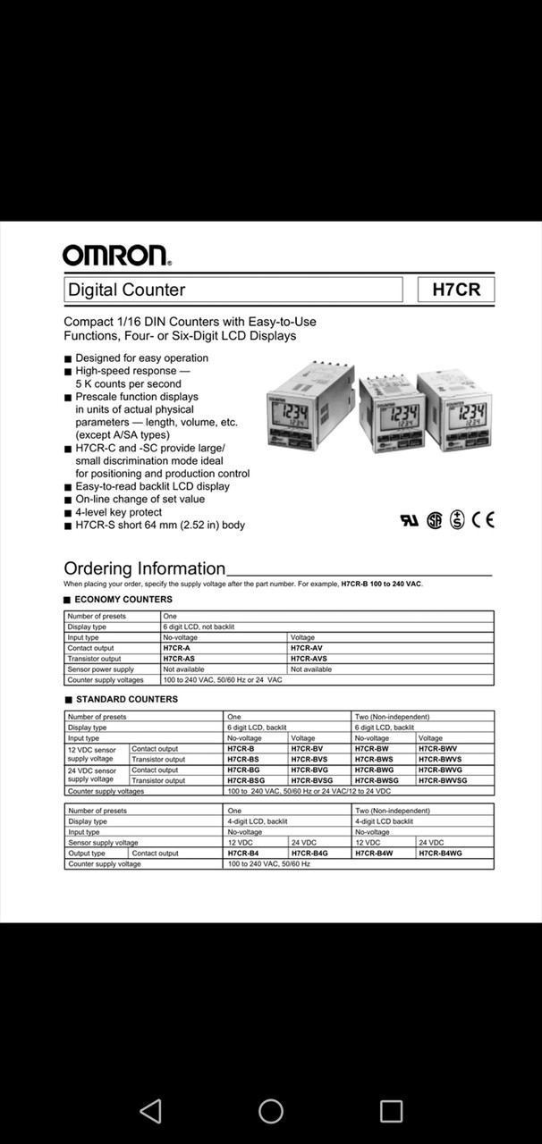 Многофункциональный счетчик таймер- OMRON H7CR-11S. 12to 24VDC/24VAC 50/60Hz - фото 3 - id-p72893120