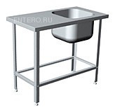 Ванна моечная Cryspi ВМЦ S 1Л (L=1010, S=530, Н=870, G=300), ёмкость (400х400х300)