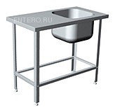 Ванна моечная Cryspi ВМЦ S 1Л (L=1010, S=530, Н=870, G=300), ёмкость (400х400х300)