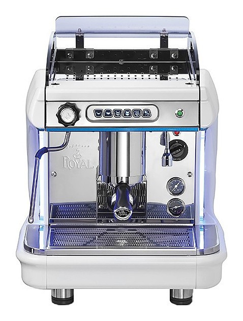 Кофемашина Royal Synchro T2 1GR Automatic Boiler 7LT Motor-Pump inside черно-белая