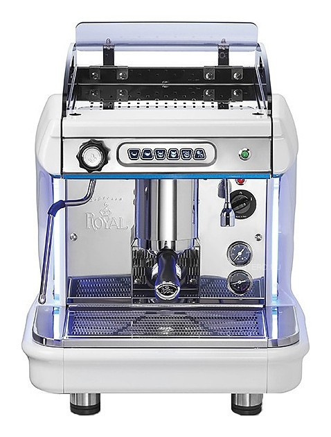 Кофемашина Royal Synchro T2 1GR Automatic Boiler 7LT Motor-Pump inside желто-белая