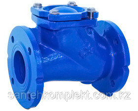 Клапан обратный, шаровой, чугунный, фланцевый, Ду 50, Ру 16, фото 1