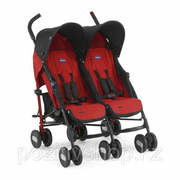Детская коляска для двойни Chicco Echo Twin Stroller Garnet