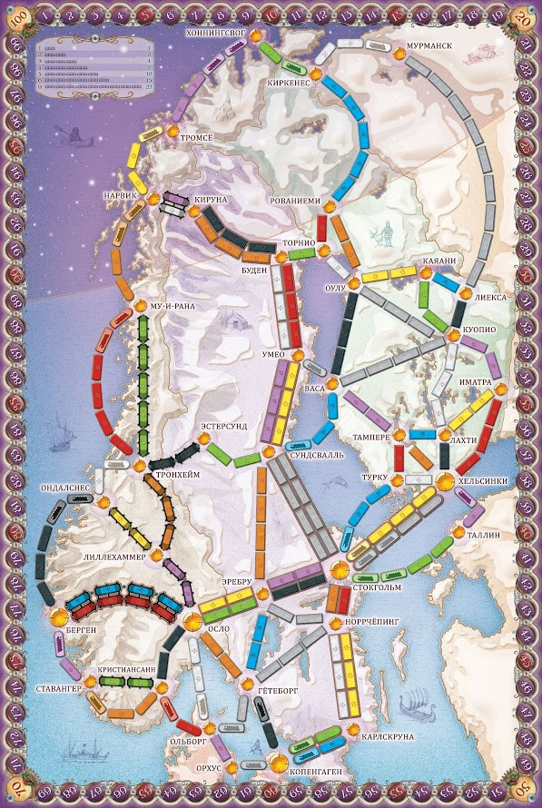 Настольная игра: Ticket To Ride (Билет на поезд) Северные страны | Хоббиворлд - фото 3 - id-p50778598