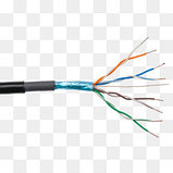 Витая пара Unicord FTP 4*2*0,51 CCA для внешней прокладки, Cat 5e, проводник биметалл (омеднённый) , 305м, фото 2