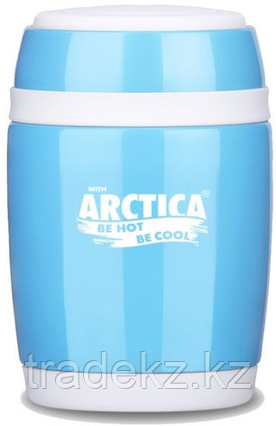 Термос-бочонок АRСTIСA FOOD, объем 0.38 л., голубой, фото 2