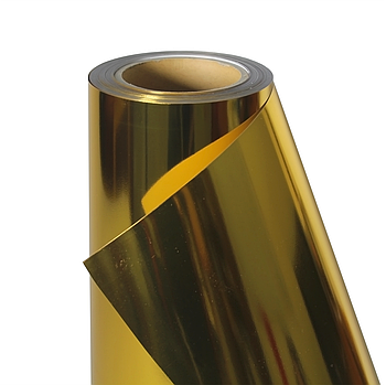 Термо флекс 0,5мх25м PU темное золото зеркальное металлизированное