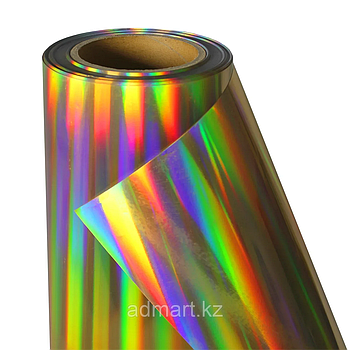 Термо флекс 0,5мх25м PU голографическое  темное золото