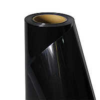 Термо флекс 0,5мх25м PU черный зеркальный металлизированный