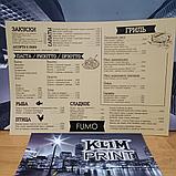 Изготовление меню на бумаге Сирио для кафе, фото 2