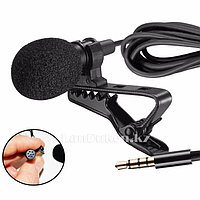 Петличный микрофон 3.5 мм jack черный Микрофон на петличке (97)