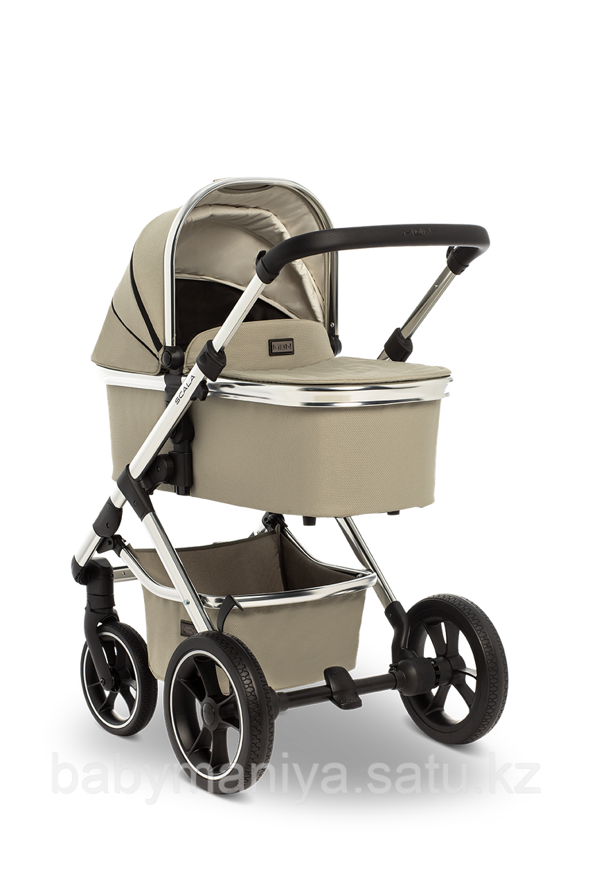 Коляска детская 2 в 1 Moon SCALA Chrom moss grey