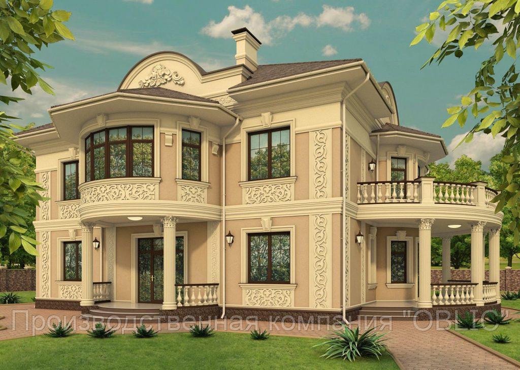 Визуализация фасада дома