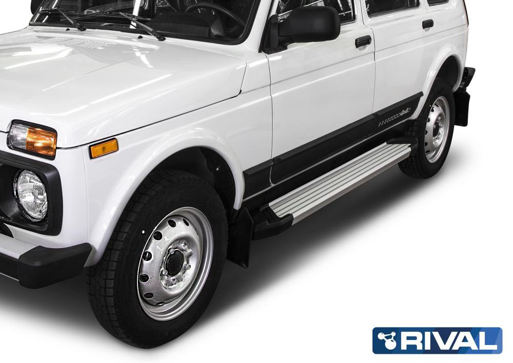 Пороги на  Lada Niva 5D 1993-2024 "Silver"
