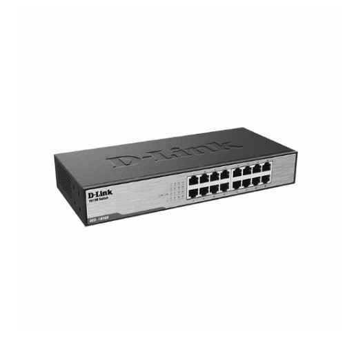 Коммутатор D-link DES-1016D (16 портов, Неуправляемый, Без Uplink портов, 10/100 Мбит/с, Без PoE, Без PoE, Нет