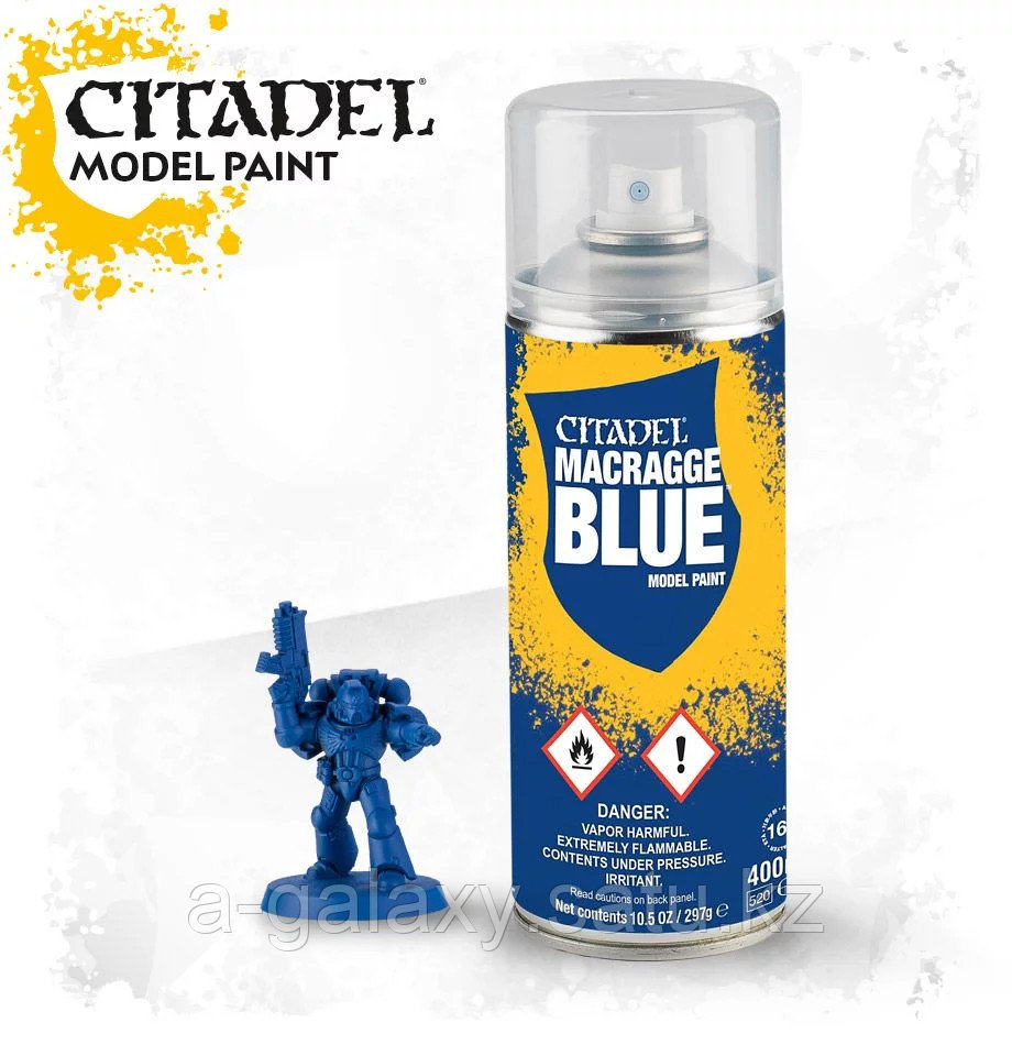 Spray: Macragge Blue (Спрей-грунтовка: Синий Макрагг). 400 мл. - фото 1 - id-p73030794