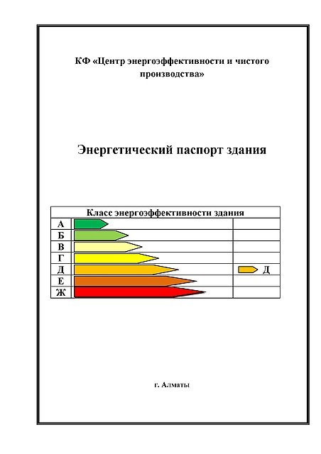 Паспорт энергоэффективности мкд образец