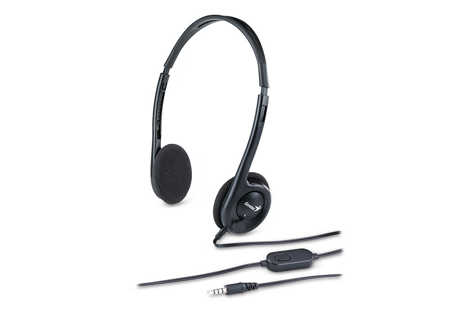 Genius HS-M200C Наушники Single Jack, 20Hz-20kHz, 105dB/-38dB, черные