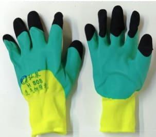 Перчатки "Лайм" с ПВХ покрытием на ладони и пальцах