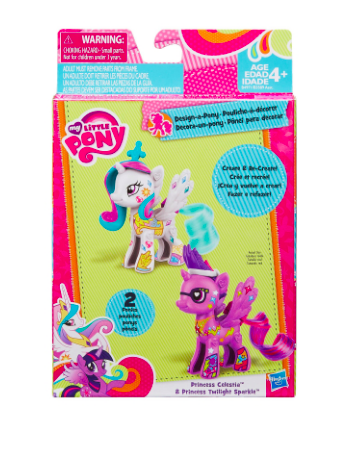 Игровой набор My Little Pony "Создай своего пони: Принцесса Селестия и Принцесса Сумеречная Искорка"
