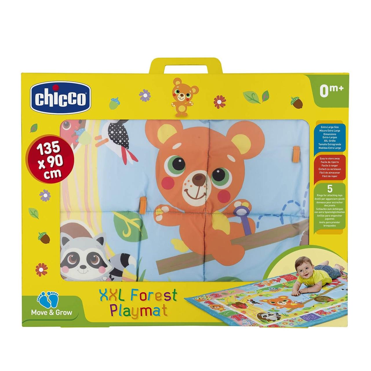 Chicco: Игровой коврик мягконабивной "Лесные друзья" 0м+
