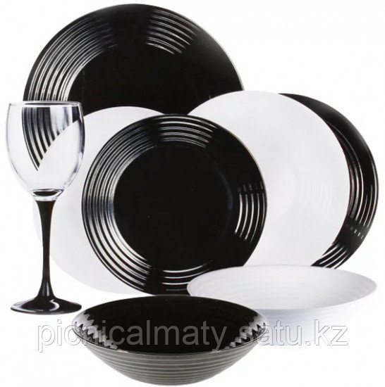 Сервиз столовый Luminarc Harena Black&White 24 предмета