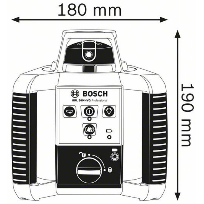 BOSCH 300 м, нивелир лазерный, ротационный GRL 300 HVG SET (0 601 061 701) - фото 3 - id-p73097370