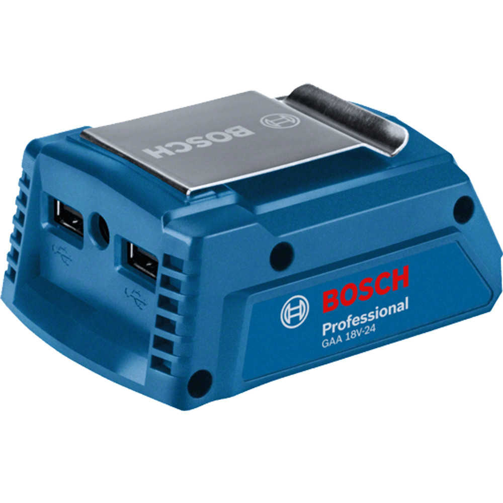 BOSCH USB-переходник для зарядки на аккумулятор Li-ion 18 В GAA 18V-24 (1 600 A00 J61) - фото 2 - id-p73097495