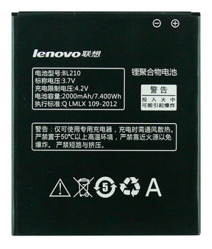 Аккумулятор для Lenovo A750 E (BL210, 2000mAh)