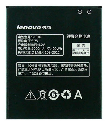 Аккумулятор для Lenovo A658T (BL210, 2000mAh)
