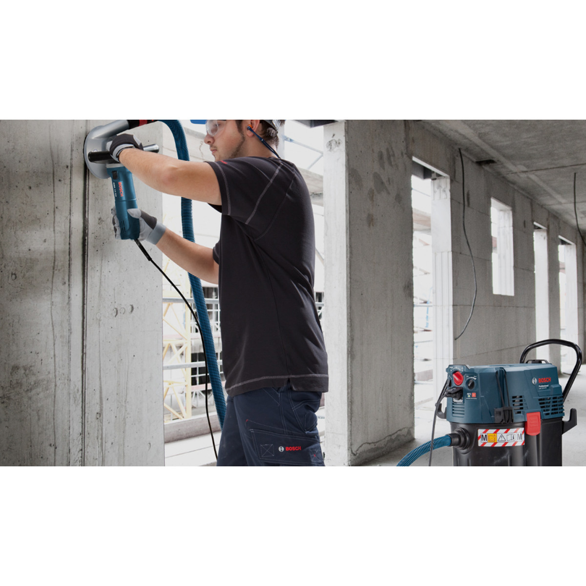 BOSCH 1200 Bт, пылесос строительный GAS 55 M AFC (0 601 9C3 300) - фото 3 - id-p73097461