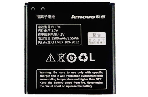 Заводской аккумулятор для Lenovo A520 (BL194, 1500mAh)