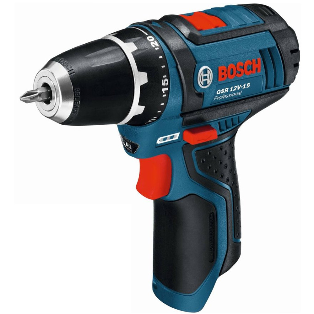 BOSCH Li-Ion, 10.8 В, дрель-шуруповерт GSR 12V-15 (0 601 868 101) - фото 2 - id-p73097418