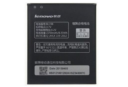 Аккумулятор для Lenovo S860E (BL198, 2250mAh)