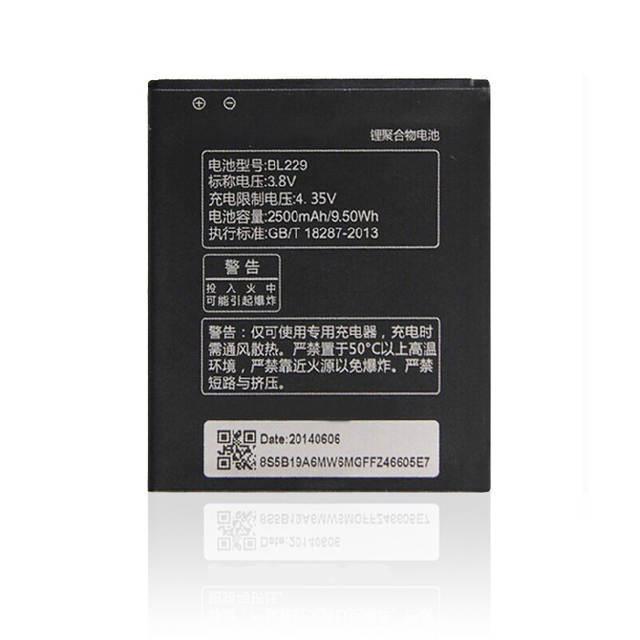 Аккумулятор для Lenovo A806 Golden Warrior A8 (BL229, 2500mAh)