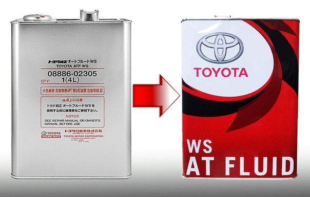 Трансмиссионное масло Toyota ATF WS 4 литра