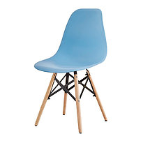 Пластиковый стул с деревянными ножками, фото 2