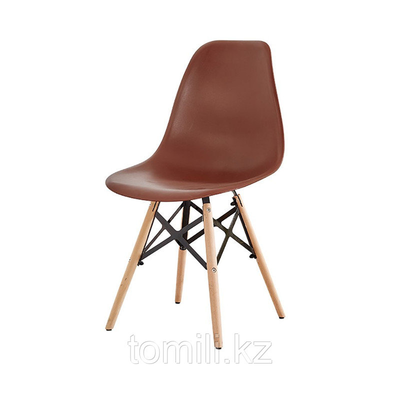 Пластиковый стул с деревянными ножками - фото 3 - id-p73171245