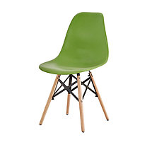 Пластиковый стул с деревянными ножками, фото 2