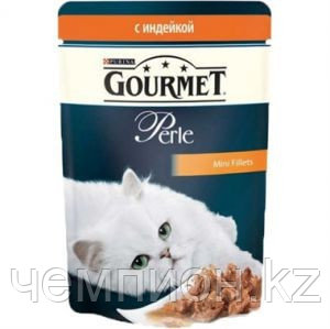 Gourmet Perle Mini Fillets Turkey in Sauce, Гурмэ Перл нежные кусочки индейки в соусе, уп.24*85 гр.