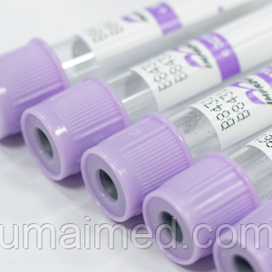 Вакуумная пробирка для забора крови К2 ЭДТА с фиолетовой крышкой 13х75мм 4мл - фото 2 - id-p60717073