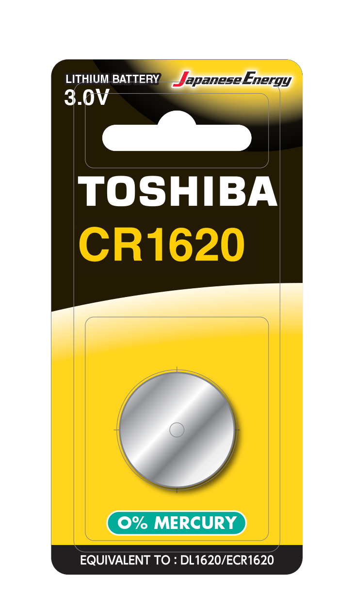 Батарейка алкалиновая таблетка Toshiba CR 1620 BP-1C