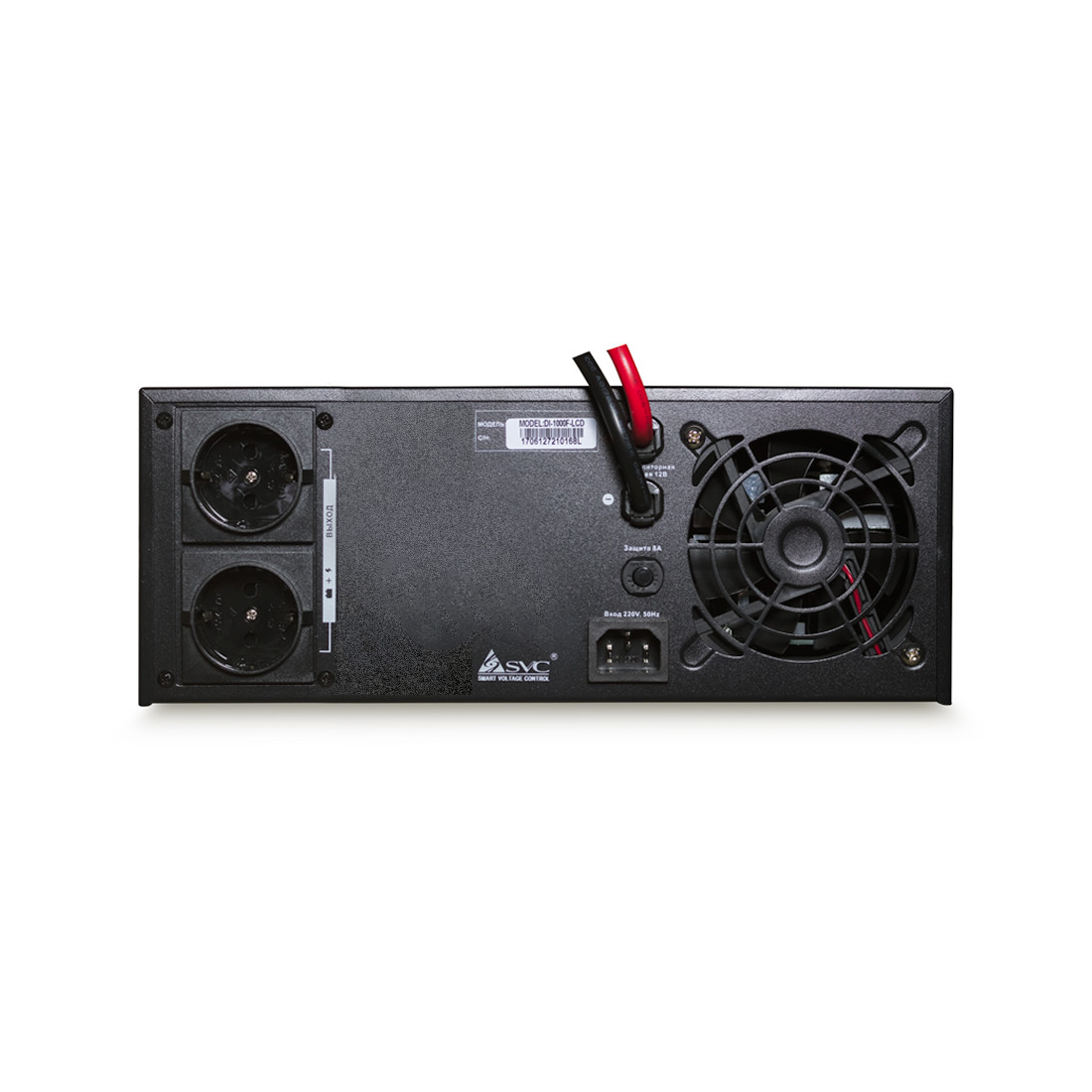 Инвертор SVC DI-1000-F-LCD, Мощность 1000ВА/800Вт, Вход 12В и/или 220В, Выход 220В - фото 3 - id-p73180782
